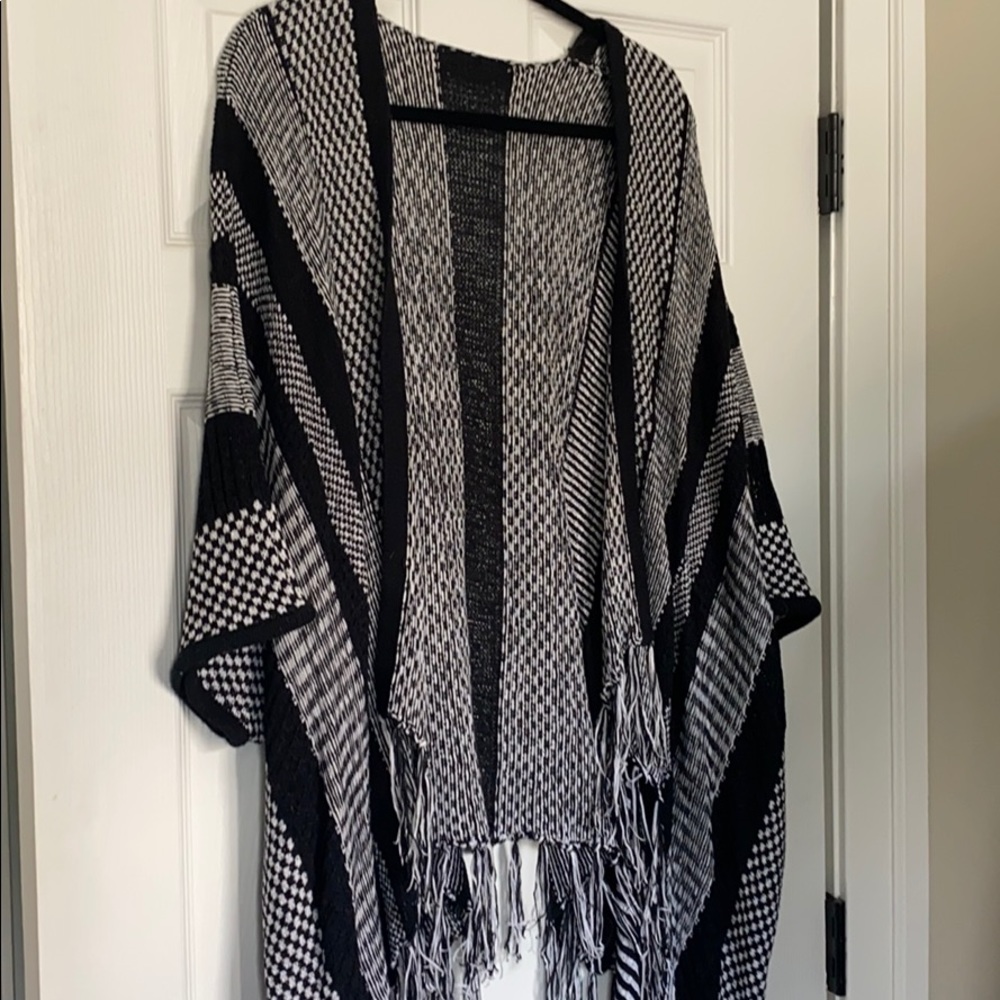 Knit kimono